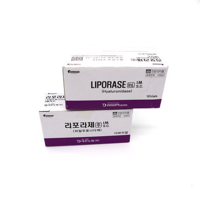 Transparent Liporase Hyaluronidase 1500iu Lyophilized 1500u For Dissolving HA Acid Liporase