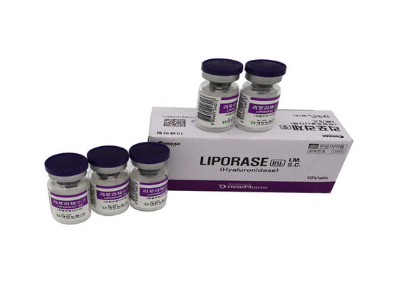 Liporase Hyaluronidase 1500iu Lyophilized 1500u 10vials Solution For Dissolving HA Acid