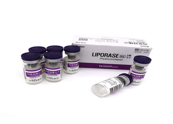 Liporase Hyaluronidase 1500iu Lyophilized 1500u 10vials Solution For Dissolving HA Acid