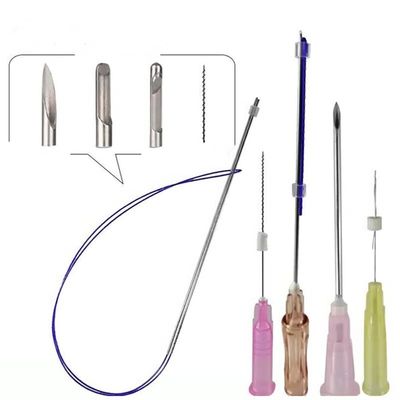 strong lift PDO PCL PLLA Threads 25mm 38mm Nose Thread Lift 18g 19g
