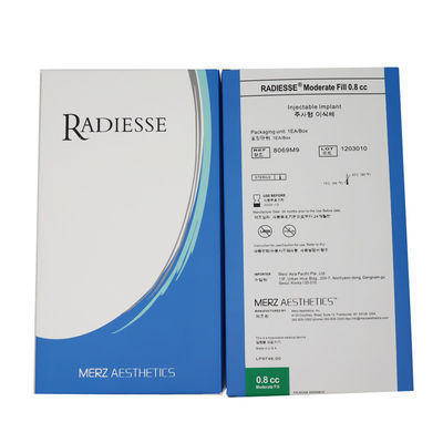 Radiesse Reduction of wrinkles folds hyaluronic acid dermal filler 1.5ml 0.8ml