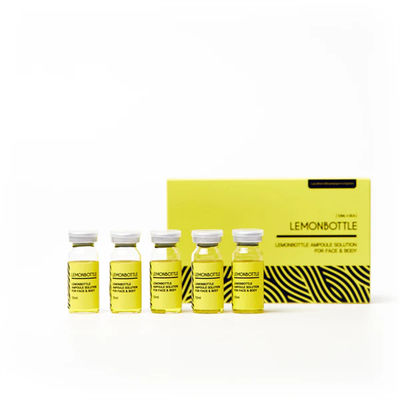 Lemon Bottle Ampoule Solution (5X 10ml) Fat Dissolving Injection For Body