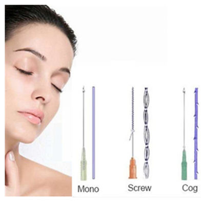 Ultra Face V Lift Thread Pdo Skin Tightening Pdo Pcl Plla Cog Mono Screw Threads Lift Face Pdo Thread