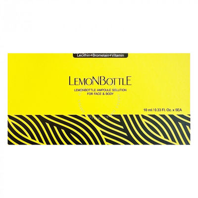 Lemon Bottle 5 X 10ml Ampoule Solution Fat Dissolving
