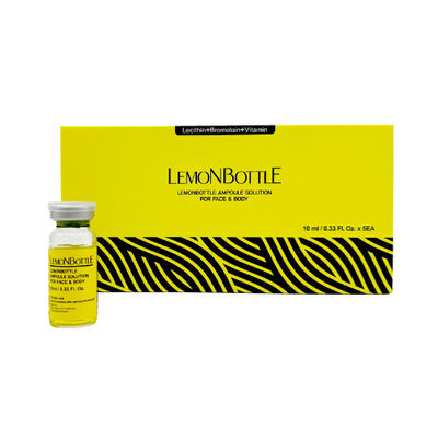 Lemon Bottle 5 X 10ml Ampoule Solution Fat Dissolving