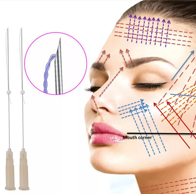 Disposable Pdo Cog Thread Blunt Needle Nose Shark Molding Pdo Thread Lift