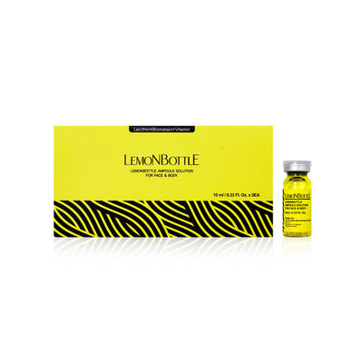 Lemon Bottle Breaking Down Fat Cell Membranes Dissolving Cellulite Weight Loss Injection
