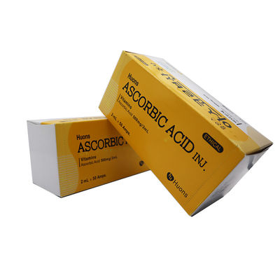 Vitamin C Ascorbic Acid From Huons Water Soluble Vitamin Each Box Contains 50 Injectable Laroscorbine 0.5g/2ml