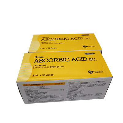 Huons Ascorbic Acid Pure Vitamin C Vc Whitening Smear Injection 50 Ampoules