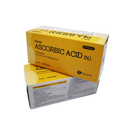 Huons Ascorbic Acid Pure Vitamin C Vc Whitening Smear Injection 50 Ampoules