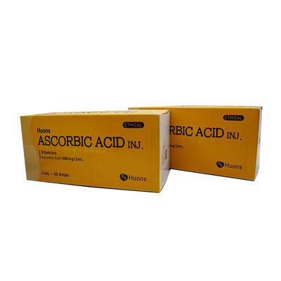 Ascorbic Acid Pure Vitamin C Vc Whitening Smear Injection 50 Ampoules