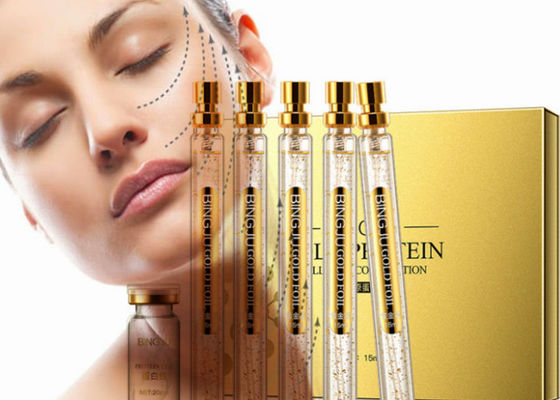 Golden Collagen Thread Face Care Firming Lifting Serum 24K Gold Protein Peptide Thread