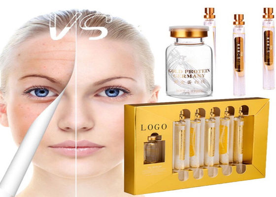 Golden Collagen Thread Face Care Firming Lifting Serum 24K Gold Protein Peptide Thread