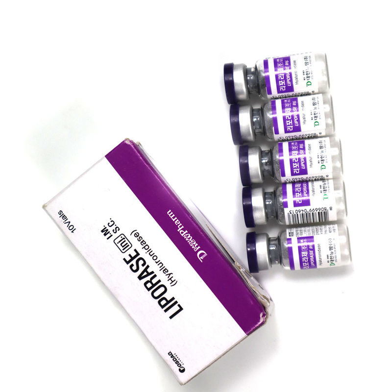Liporase Hyaluronidase 1500iu Lyophilized 1500u 10vials For Dissolving HA Acid Liporase