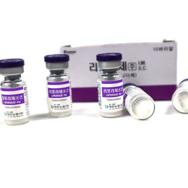 Transparent Liporase Hyaluronidase 1500iu Lyophilized 1500u For Dissolving HA Acid Liporase