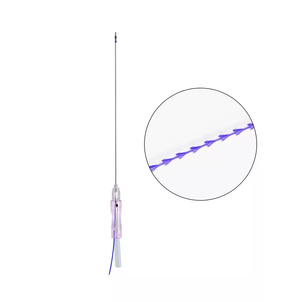 PDO Thread Lift Needles - 3D/4D Blunt Double Threads for Face Lifting